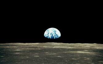 Outer Space Moon Earth Earthrise HD Wallpaper Planets