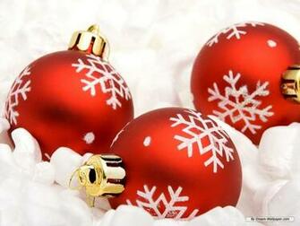 Holiday Wallpaper Christmas Ornaments