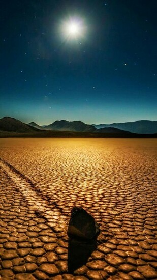 Death Valley National Park Moonlight Wallpaper iPhone Plus