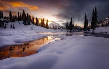 Wallpaper Winter Snow River Hills Tree Doug Shearer Park