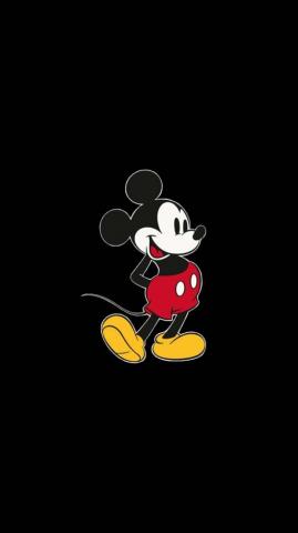 Mickey Mouse Disney Aesthetic Wallpaper Black Background