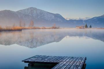 Wallpaper Germany Bayern See Nebel Himmel Ef50mmf14 Berge