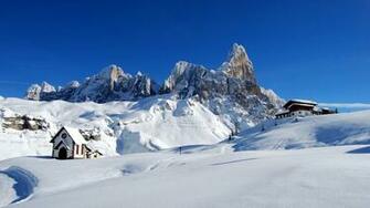 Dolomites Alps Italy Winter Snow HD Wallpaper 4k