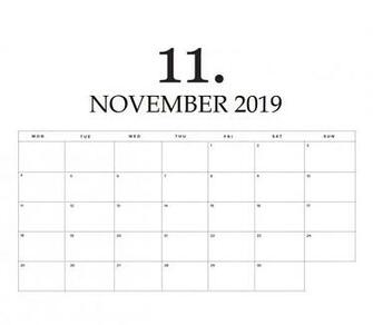 Floral November Calendar Cute Wallpaper For Desktop Laptop