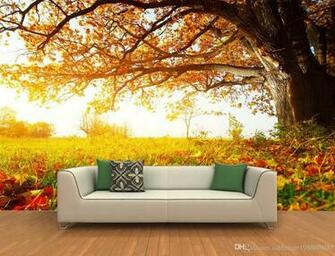 Custom Any Size 3d Autumn Leaves Maple