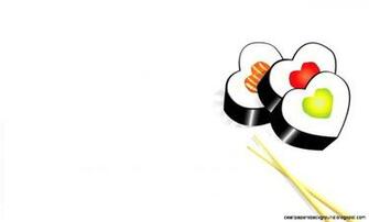 Sushi Love Vector Artwork Wallpaper Background