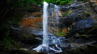 Cave Waterfall Wallpaper