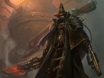 Steampunk Mechanical Weapons Guns Warriors Wallpaper
