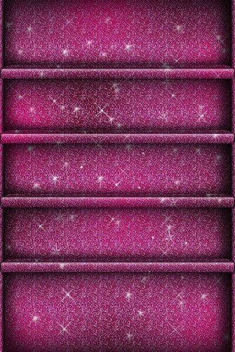 Pink Purple Glitter Shelf Style iPhone Ipod Wallpaper Background