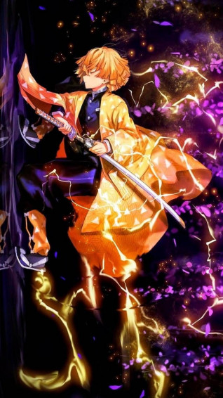 Zenitsu Agatsuma Anime Demon Background Cool Pictures
