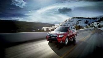 Subaru Forester Wallpaper Mountain Snow Drive