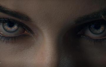 Wallpaper Eyes Look Girl Cyborg Cyberpunk