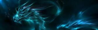 Wallpaper Dragon Pattern Neon Shadows