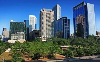 Discovery Green Park In City Of Houston Wallpaper