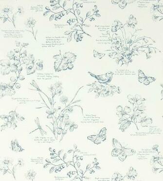 Nature Study Toile Wallpaper By Ralph Lauren Jane Clayton