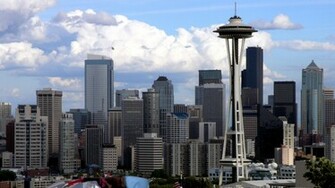 Man Made Space Needle Wallpaper
