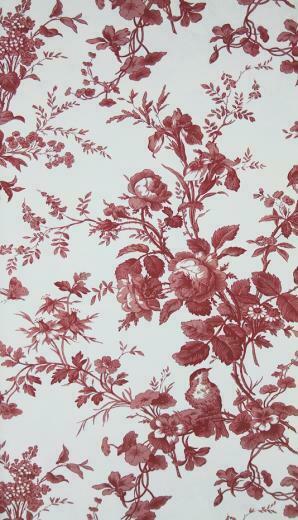 Isabelle Floral Toile Wallpaper A Featuring