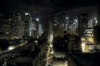Amazon Great Art Wallpaper New York Night Skyline Wall
