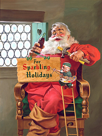Coca Cola Santa Claus Coke Christmas Art By Haddon Sundblom