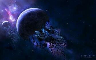 Space Asteroids Fondo HD