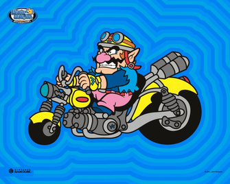Wario On His Bike