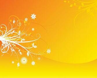 Orange Flower Vector Wallpaper