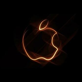 Computer Brand New iPad Genuine Glowing Apple Logo Wallpaper For