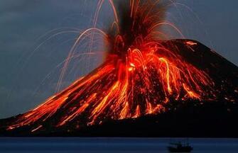 Nature Pictures Of A Volcanos Eruption Wallpaper HD