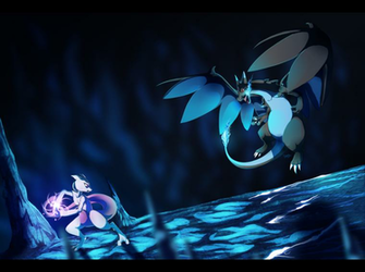 Mewtwo Vs Charizard X Weasyl