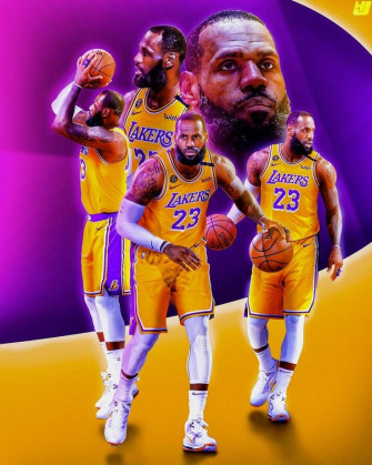 Brett Johnson On Lebron James Wallpaper Kobe Bryant