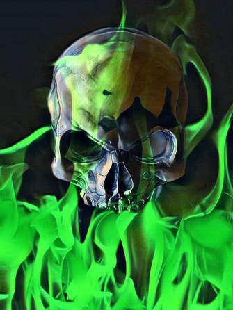 Green Fire Background S Wallpaper