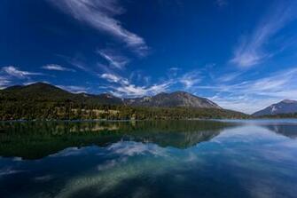 Bavaria Germany Alps Mountains Reflection Wallpaper Background