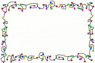 Christmas Lights Border Transparent
