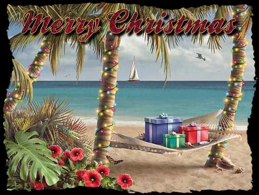 Christmas Desktop Wallpaper Beach