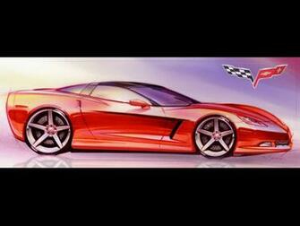 Chevrolet Corvette C6 Drawing Wallpaper
