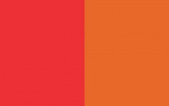 Deep Carmine Pink And Carrot Orange Solid Two Color Background