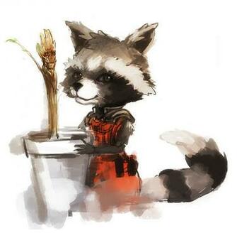 Guardians Of The Galaxy Rocket Groot By Arneipia