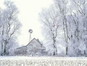 Frosted Farmland Lasalle County Illinois Scenic Snow