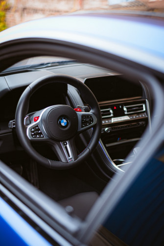The Steering Wheel And Dashboard Of A Car Photo Csepel