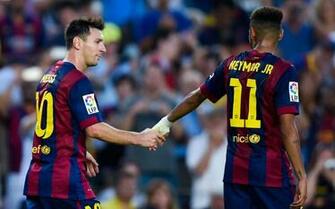 Barcelona Granada Neymar S Hat Trick Leads The Troops