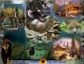 Woodland Creatures Wallpaper