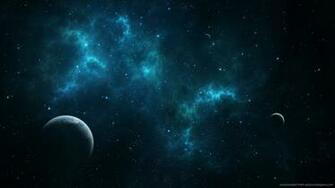 Deep Blue Space Wallpaper