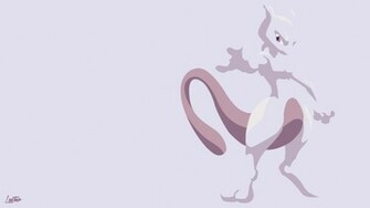 Mewtwo Minimalist Wallpaper By Artistwannab3