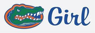 Florida Gators Gator Girl W Logo Vinyl Decal Car Truck Window Sticker