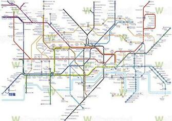 Underground Tube Map Wallpaper Mural Wall