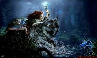 Wolf Girl Wallpaper