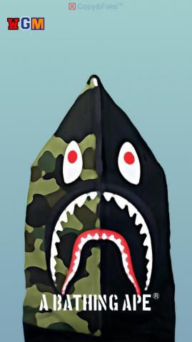 Bape Wallpaper Shark Mouth Arte Estranha Fundos iPhone