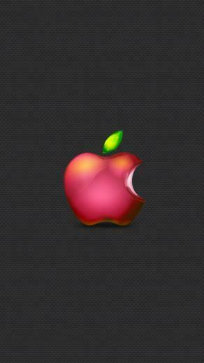 Wallpaper iPhone Apple Red Color HD