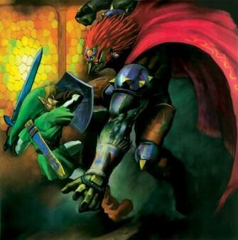Link Zelda Wallpaper Fight Ganondorf Shield
