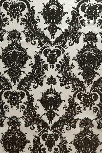 Urban Outfitters Damsel Wallpaper Metallic Goth Black